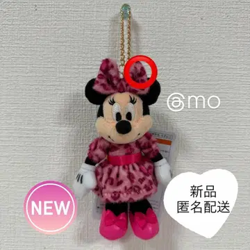 [ 초레어 ] 봉제 인형 참 미니 레오파드 무늬 숨겨진 미키 있음!