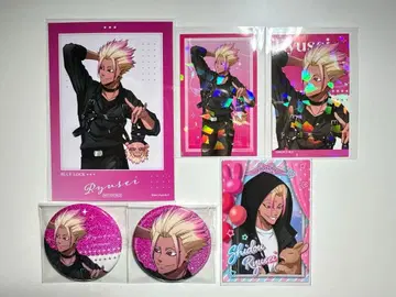 블루 록 다꼬 시리즈 반짝반짝 캔뱃지 홀로그램 카드 시도 류세이