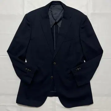 극미품 존 피어스 자켓 네이비 울 은색 버튼 L 사이즈 상당