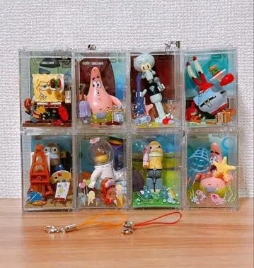 스펀지밥 조립 블록 케이스 포함 8개