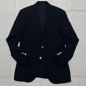 컨디션 최상 그린 라벨 자켓 네이비 브레스 은색 버튼 홉색 44 사이즈