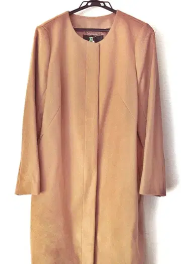 언타이틀 카멜 노카라 롱 코트 겨울용 울 캐시미어 혼방 히요쿠 지테