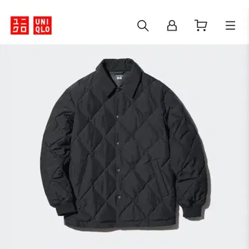 새상품급! 완판템! 퍼프 테크 퀼팅 블루종 블랙 S 사이즈