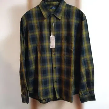 새상품 아반리사치 옴브레 체크 얇은 소재 면 100% L 사이즈