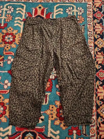 FAT 레오파드 무늬 카고 팬츠