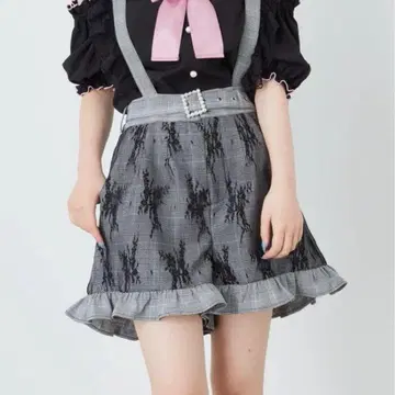 Ank Rouge 레이스 도킹 서스펜더 큐롯