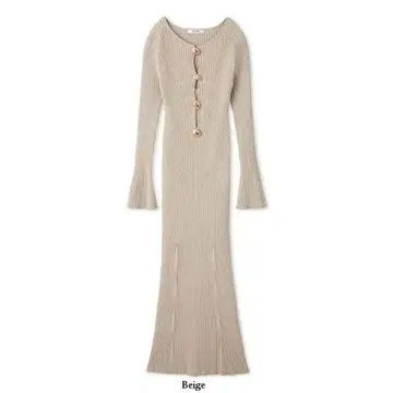 [새상품급] SNIDEL 디자인 프론트 버튼 니트 원피스