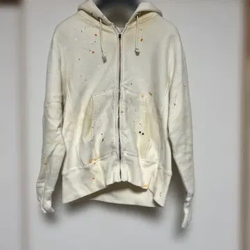 레어 Champion 리버스 위브 페인트 가공 집업 후드티 S