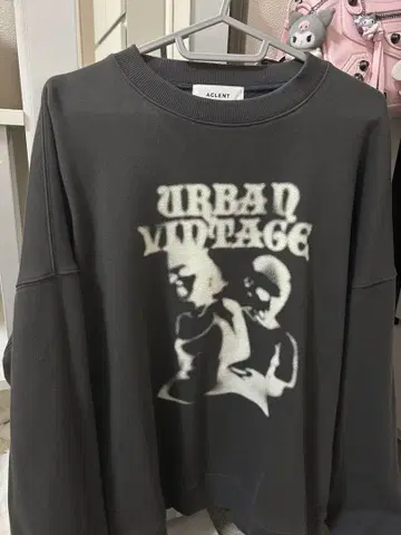 ACLENT 그래픽 루즈 스웨트 셔츠