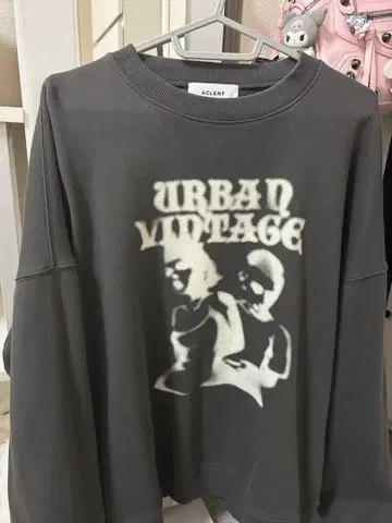 ACLENT 그래픽 루즈 스웨트 셔츠