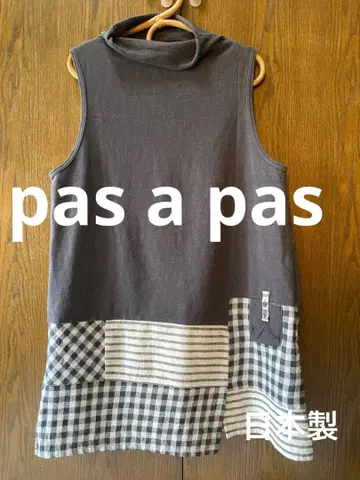 pas a pas 튜닉 슬리브리스 원피스 일본제