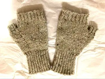 MARGARET HOWELL 도네갈 핑거리스 장갑 그레이 베이지