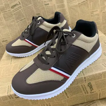 새상품 남성용 25.0cm 경량 쿠션 클래식 스니커즈 브라운 2153