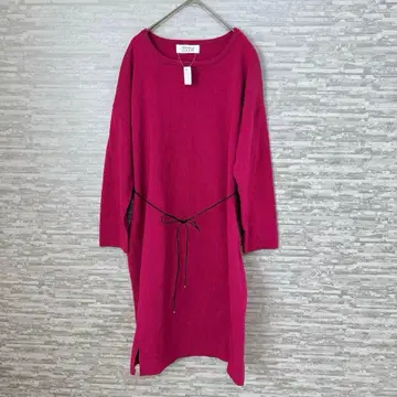 로리즈팜 핑크 니트 원피스 M 사이즈 긴팔 새상품 미사용