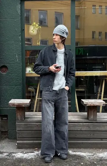 Backers 자켓 블랙 블랙 M