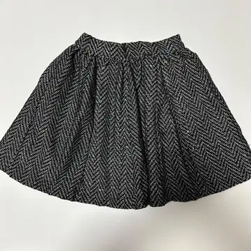 dazzlin 트위드 플레어 스커트 허리밴딩 안감 있음
