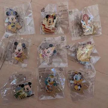 미사용 새상품 디즈니 핑 배지 9개 세트