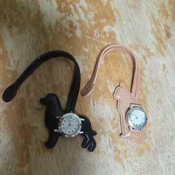 개 고양이 디자인 시계 세트