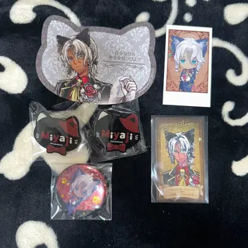 악마 집사와 검은 고양이 난자타운 미야지 특전 네임 배지 캔뱃지 카드