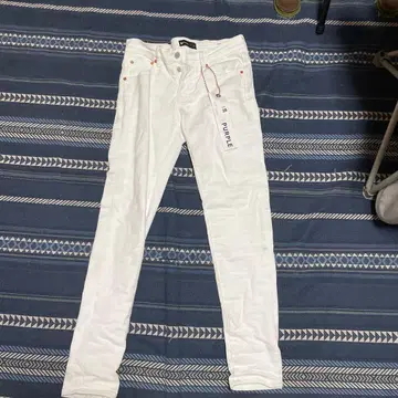 PURPLE 스키니 데님 화이트 28