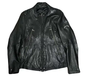 PPFM  가죽 자켓 라이더 블랙 더블 지퍼