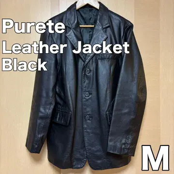 Purete 가죽 자켓 M 블랙