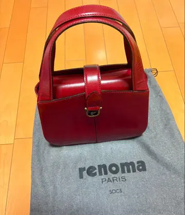 가격 인하! renoma 가죽 핸드백 레드