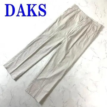 닥스 슬랙스 팬츠 베이지 면 폴리우레탄 린넨 82 C3745