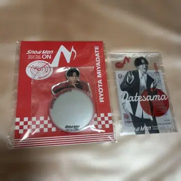 SnowMan 굿즈 ON 클리어 스티커 미러 스티커 미야타테 료타