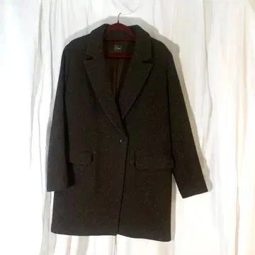 차콜 그레이 체스터 코트 코트