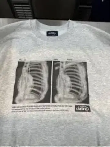 ciatre 시아틀레 X선 프린트 맨투맨