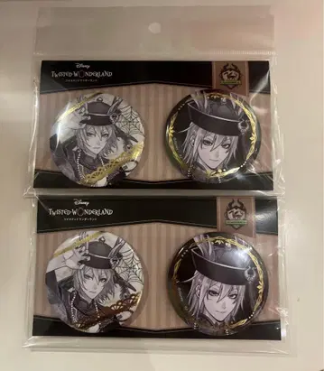 트위스테 AGF 카미오 재팬 금박 캔뱃지 세트 실버 2점