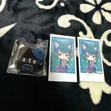악마 집사와 검은 고양이 난자타운 바스틴 네임 배지 카드