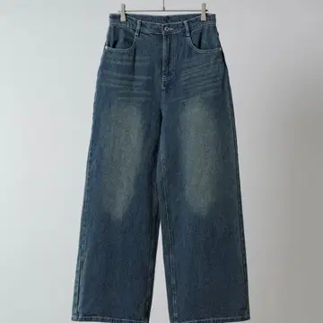 FEKETE 와이드 루즈 데님 블루 S 사이즈