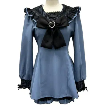 디어마이러브 휘핑 팬츠 셋업 블루 빅 사이즈 5L