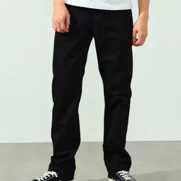 EDWIN 남성용 청바지 레귤러 스트레이트 데님 F503 블랙 32