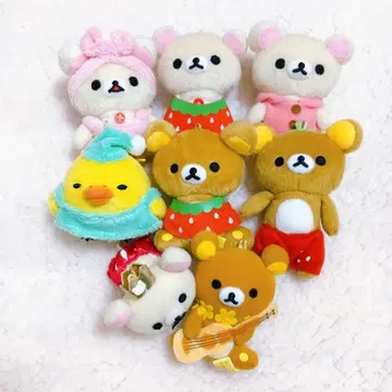 [ 새상품 ] 리락쿠마 코리락쿠마 키이로이토리 마스코트 8점