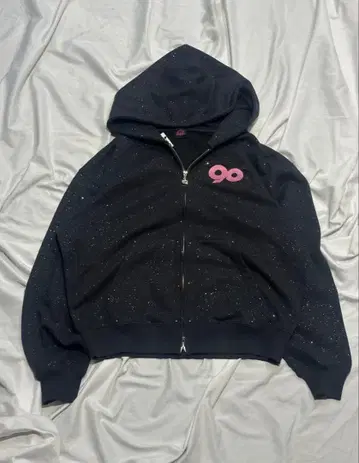 9090 글리터 라이트 지퍼 후디