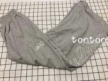 BadBlood 그레이 스웨트 팬츠 그래픽 프린트