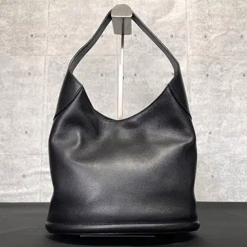 [ 새상품급 ] MAURO GOVERNA 블랙 가죽 숄더 원핸들 백