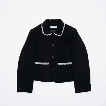 smyeon 레이스 부착 컴팩트 자켓