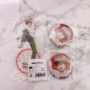 은혼 긴파치선생 오키타 소고 DMM 스크래치 아크릴 스탠드 캔뱃지