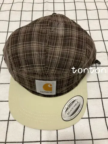 Carhartt 체크 무늬 캡 조정 가능