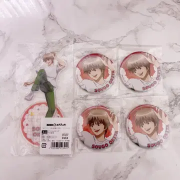 은혼 긴파치선생 오키타 소고 DMM 스크래치 아크릴 스탠드 캔뱃지