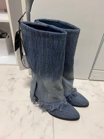 Forever21 데님 롱 부츠 24.5cm~25cm