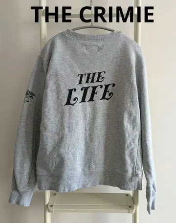 THE CRIMIE 백 로고 맨투맨 그레이 M
