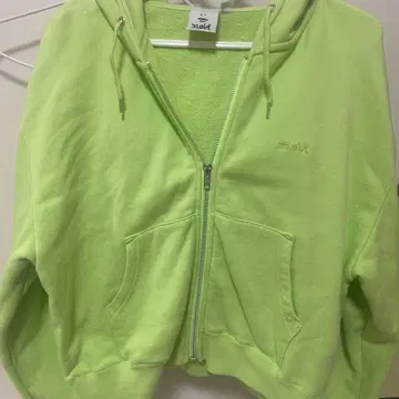 X-girl 크롭 지퍼 후드티