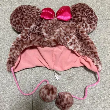 레오파드 무늬 미니 마우스 팬캡