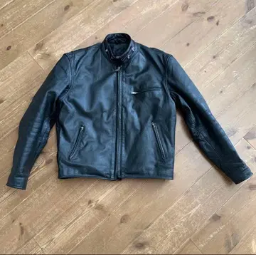 바이크 혼 웍스 가죽 싱글 라이더 자켓