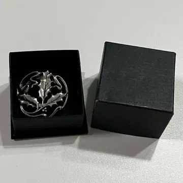 [ 컨디션 최상 ] 순은제 영국 앤티크 스카프 핑